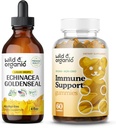 Άγρια & οργανική Echinacea Goldenseal Βάμμα 4 fl oz & Gummies ανοσοποιητική υποστήριξη