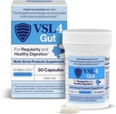 VSL4® Gut Daily Probiotics for Gut Health - 30B CFUs, Multi-Strain Digestive support for Women & Men, προάγει την ισορροπία και την κανονικότητα, ισχυρή, Shelfυθμιζόμενη προβιοτική συμπλήρωμα, 30 κάψουλες