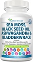 Sea Moss for Dogs 750mg Black Seed Oil 500mg Ashwagandha 250mg Turmeric 250mg Bladderwrack 250mg Dandelion 250mg & Βιταμίνη C D3 με Elderberry Manuka Yellow Dock 90 δισκία
