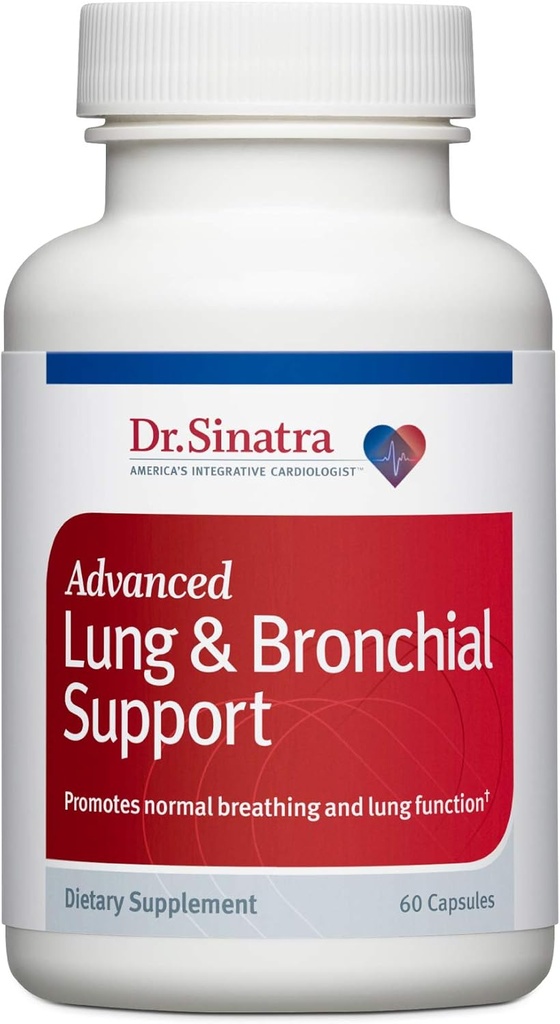 Dr. Sinatra Advanced Lung & Bronchial συμπλήρωμα υποστήριξης για την υποστήριξη της υγείας του πνεύμονα, σαφή αναπνοή και αναπνευστική λειτουργία (60 κάψουλες, 30-Day Supply)