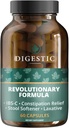 Digestic - Laxative for Constipation Relief, Stool Softener for IBS Σοβαρή και Ισχυρή Δυσκοιλιότητα 100% Φυσικό - 60 Κάψουλες - Cleanse Colon, Detox Cleanse, Gas and Bloating Stomach Relief for Adults