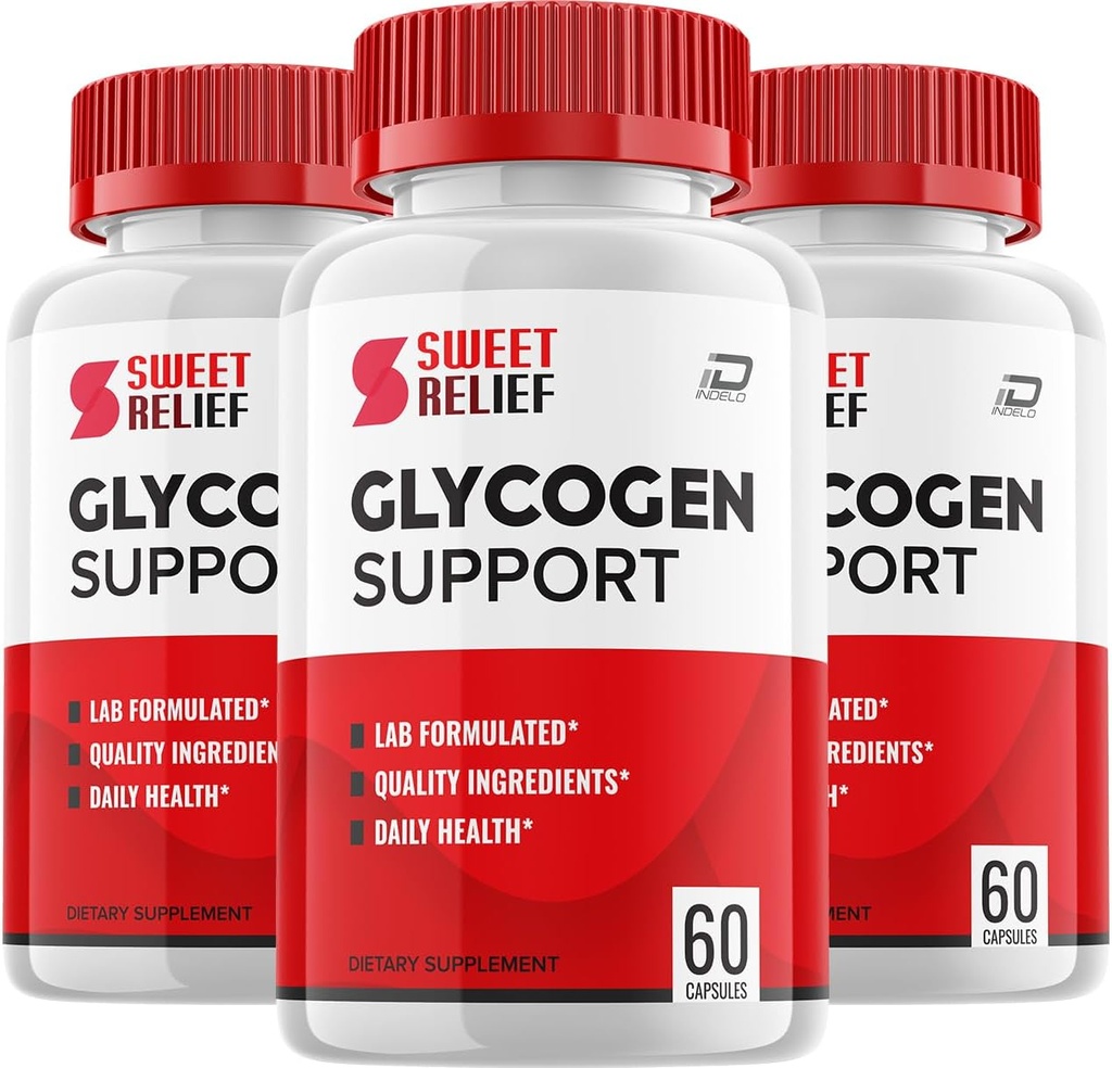Sweet Relief Glycogen Support Capses - SweetRelief Optimizer Advanced Formula, Sweet Relief Supplement, SweetRelief Booster Reviews,Glycogen Supplement (3 Pack - 180 Caps)