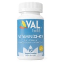 VAL Vitamin D3 + K2 (MK-7) 5000 IU & 90 mcg – Υποστήριξη για την υγεία των οστών και της καρδιάς – Υψηλή ισχύς, μη-GMO, Εύκολο στην κατάποση – 90 κάψουλες Vegan – D3 K2 συμπλήρωμα Made in USA
