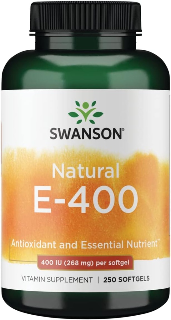 Swanson Φυσική Βιταμίνη Ε 400 Iu (268 Milligrams) 250 γέλη