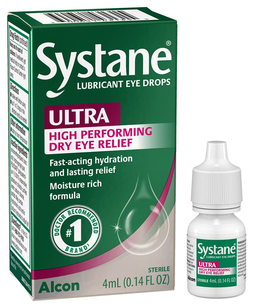 Systane Ultra Lubricant Οφθαλμικές σταγόνες 0,14 Fl Oz (πακέτο του 1)