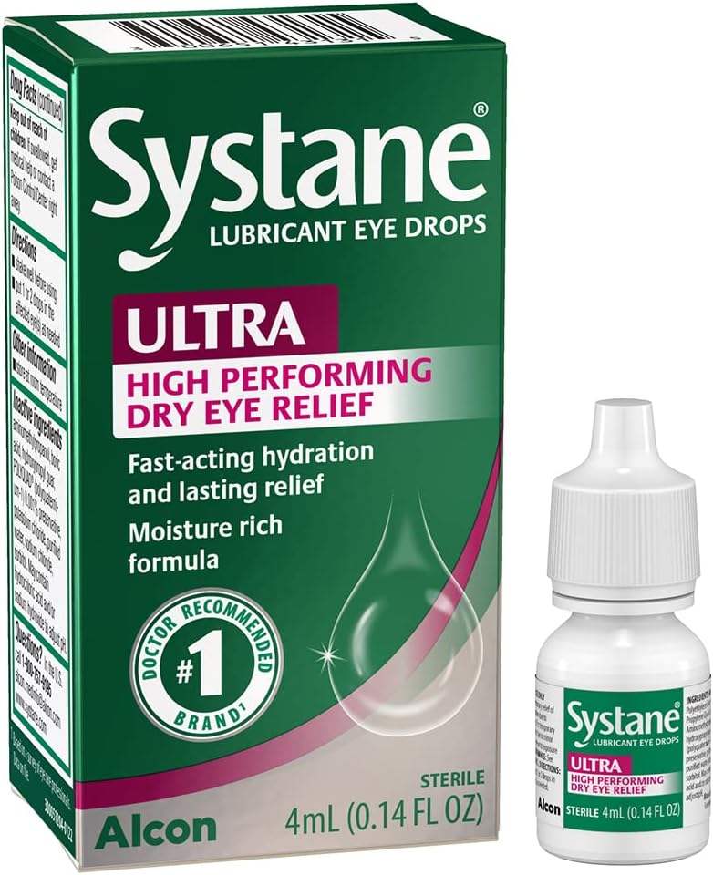 Systane Ultra Lubricant Οφθαλμικές σταγόνες 0,14 Fl Oz (πακέτο του 1)