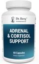 Κάψουλες Adrenal & Cortisol - Adrenal Supplement & Cortisol Manager - Mood, Focus, Relaxation and Stress Support - Συμπληρώματα Adrenal με εκχύλισμα Ashwagandha - 60 κάψουλες