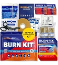 BurnFix® Burn Kit Πρώτη βοήθεια για εγκαύματα έκτακτης ανάγκης – 26-Piece Burn Θεραπεία με Gel ψύξης, Dressings & Γάντια – Κουζίνα, Sunburn, Chemical & Scald Relief – Σπίτι, Γραφείο, Ταξίδια