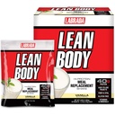 Lean Body MRP All-In-One Vanilla Meal Replacement Shake, 40g Protein, Whey Blend, 8g Healthy Fats & Fiber της EFA, 22 Βιταμίνες και Ορυκτά, Χωρίς τεχνητό χρώμα, Χωρίς Γλουτένη, (20 συσκευασίες)