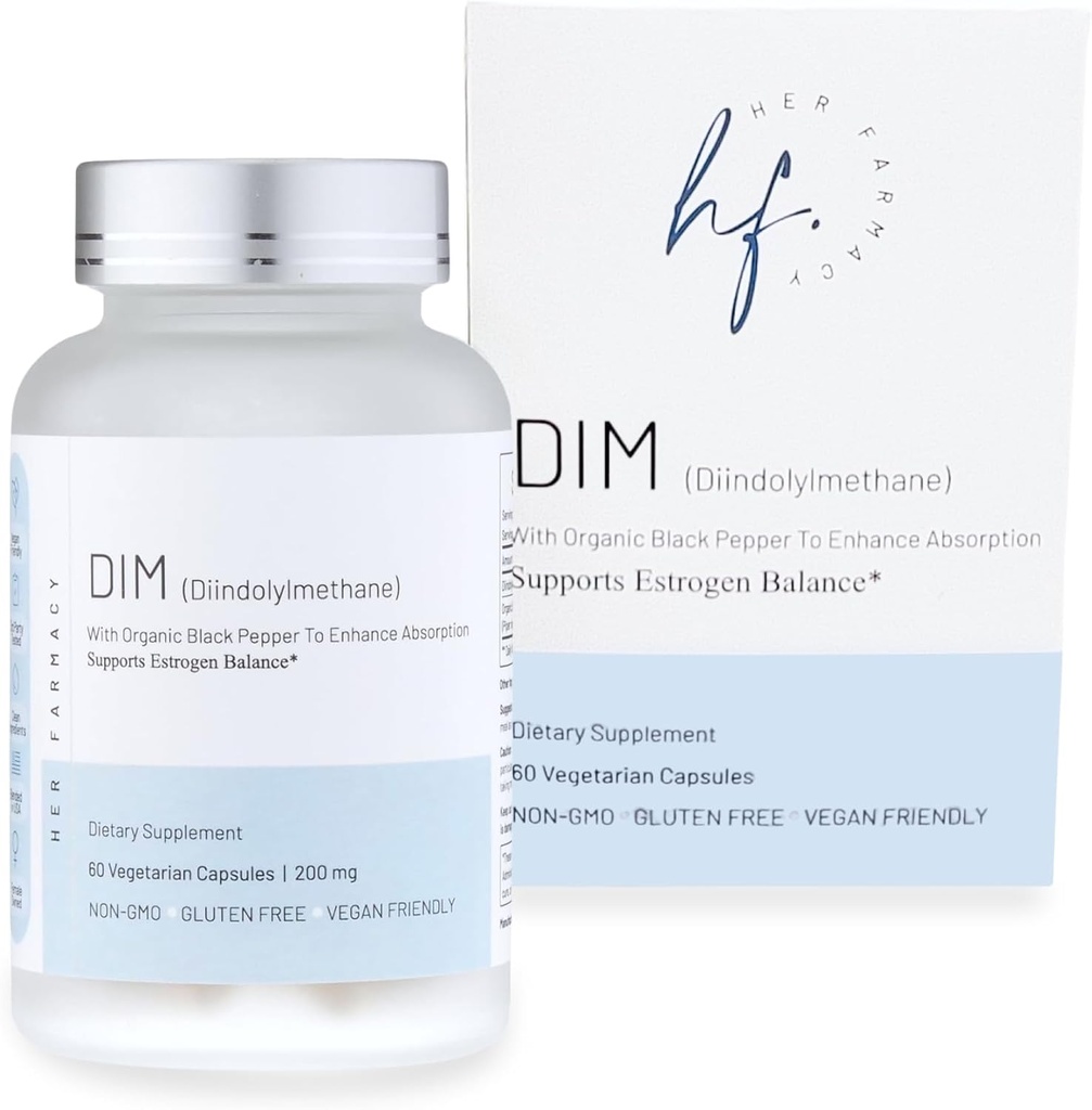 DIM (Diindolylmethane) Supplement | 60-Day Supply | Plastic-Free | Quality Ingredient Testing | Hormonal Balance | PCOS | Menopause | Hormonal Acne | Estrogen Balance