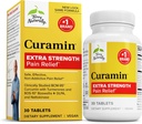 Terry Φυσικά Curamin Extra Strength - Curcumin & Boswellia συμπλήρωμα για την υποστήριξη της υγιεινής κυκλοφορίας - Turmeric συμπλήρωμα για την υποστήριξη αρθρώσεων, μυϊκής υγείας & ενδορφίνης Παραγωγή - 30 δισκία