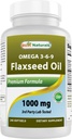 Best Naturals flaxseed Oil 1000 mg 240 Softgels - Ωμέγα-3-6-9 για την υγεία της καρδιάς
