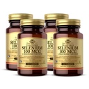 Solgar Yeast-free Σελήνιο 100 mcg - 100 δισκία, συσκευασία των 4 - Υποστηρίζει Αντιοξειδωτικό & ανοσοποιητικό σύστημα Υγεία - Μη ΓΤΟ, Χωρίς γλουτένη, Χωρίς γαλακτοκομικά, Kosher - 400 Σύνολο Σερβίρει