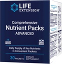 Life Extension Comprehensive Nutrient Packs Advanced, Curcumin, Fish Oil, multivitamin, CoQ10, multis and Supplements, 30 on-The-go Packets, Gluten-Free, Non-GMO