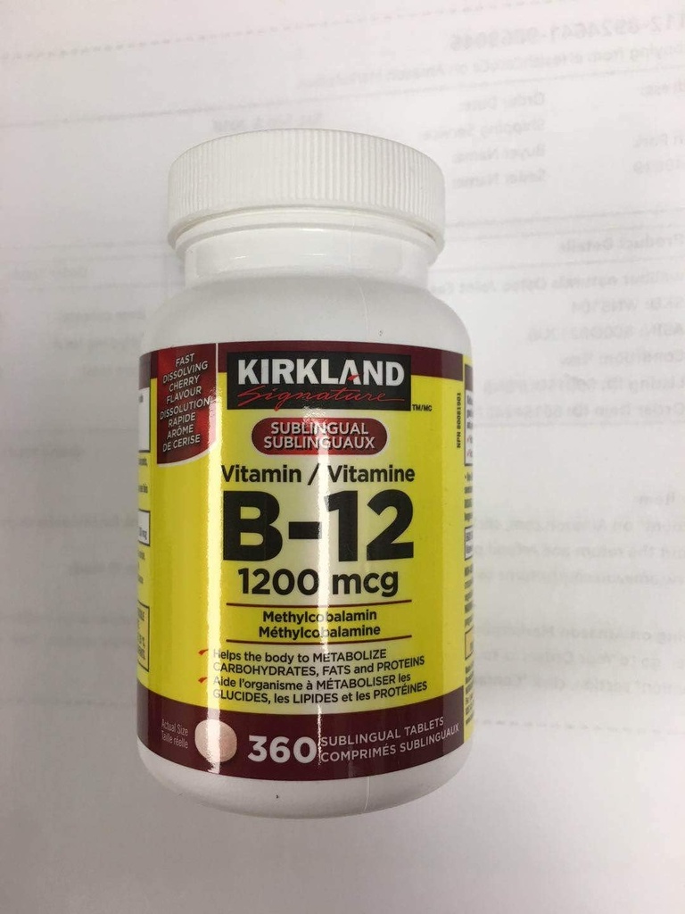 Kirkland Υπογραφή Βιταμίνη B12, 1200mcg, 360 δισκία