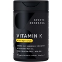 Sports Research Vitamin K Multi-Spectrum - Τρεις Τύποι Βιταμίνης K: K1, K2 MK-4 & K2 MK-7 - Vegan Friendly, Plantgel κάψουλα - 60 softgels