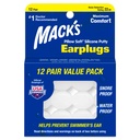 Μαξιλάρι Mack's Soft Silicone Earplugs, 12 Ζεύγος – Το αρχικό φορμά Silicone Putty Ear Plugs για τον ύπνο, Snoχαλητό, Κολύμβηση, Ταξίδια, Συναυλίες και Μελέτη 