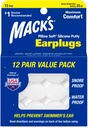 Μαξιλάρι Mack's Soft Silicone Earplugs, 12 Ζεύγος – Το αρχικό φορμά Silicone Putty Ear Plugs για τον ύπνο, Snoχαλητό, Κολύμβηση, Ταξίδια, Συναυλίες και Μελέτη 