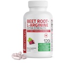Bronson Beet Root + L-αργινίνη παραγωγή νιτρικού οξειδίου - μη ΓΤΟ, 120 κάψουλες χορτοφάγων