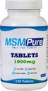 KALA HEALTH MSMPure MSM Tablets – 1,000 mg US-Made MSM per Tablet for Joint Health, Skin Appearance, Hair & Nail Support – Coated for Easy Swallowing, Tasteless – 120 Count