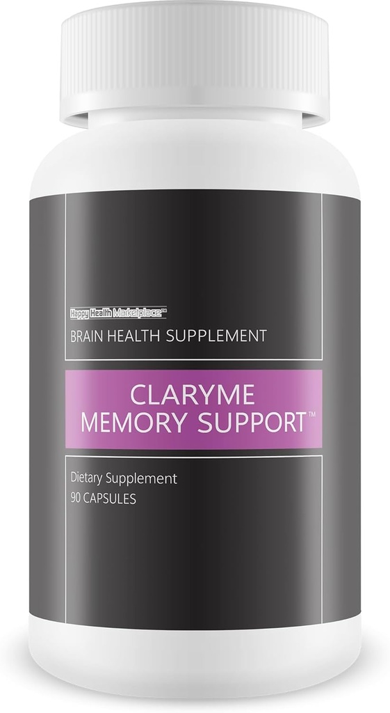 Claryme Memory Support - Το καλύτερο συμπλήρωμα μνήμης για τον εγκέφαλο - χάπια μνήμης για ηλικιωμένους - Συμπληρώματα μνήμης για γυναίκες & άνδρες - Φυσικό Booster εγκεφάλου - ψυχική εστίαση και συμπληρώματα ενέργειας