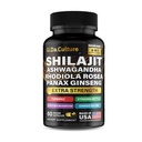 Shilajit Ashwagandha Rhodiola Rosea Panax Ginseng - για άνδρες και γυναίκες - κάψουλες Shilajit - 60 κάψουλες λαχανικών