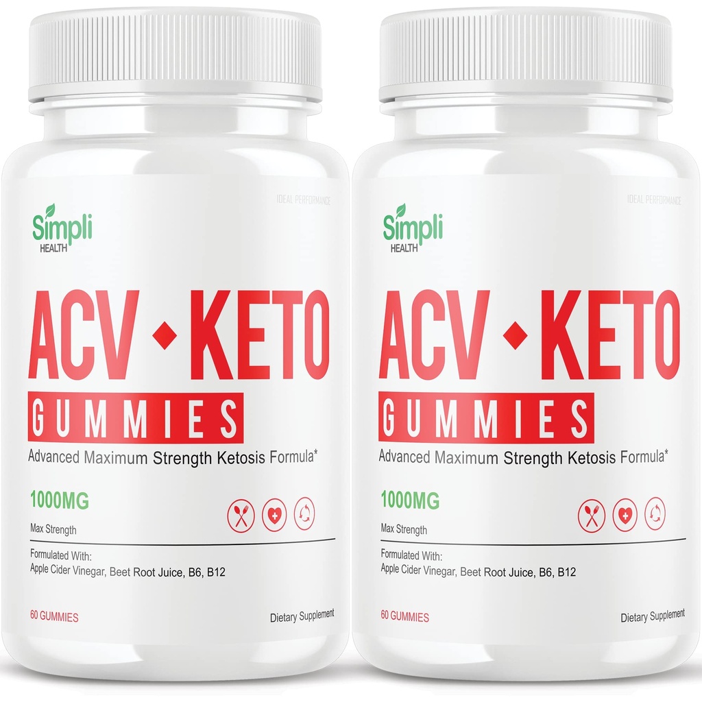ΙΔΕΙΚΗ ΕΠΙΔΟΣΕΙΣ (2 Πακέτο) Simpli ACV Ketos Gummies Simpli Health Gummies Simplihealth Gummies Απλά Acc (120 Gummies)