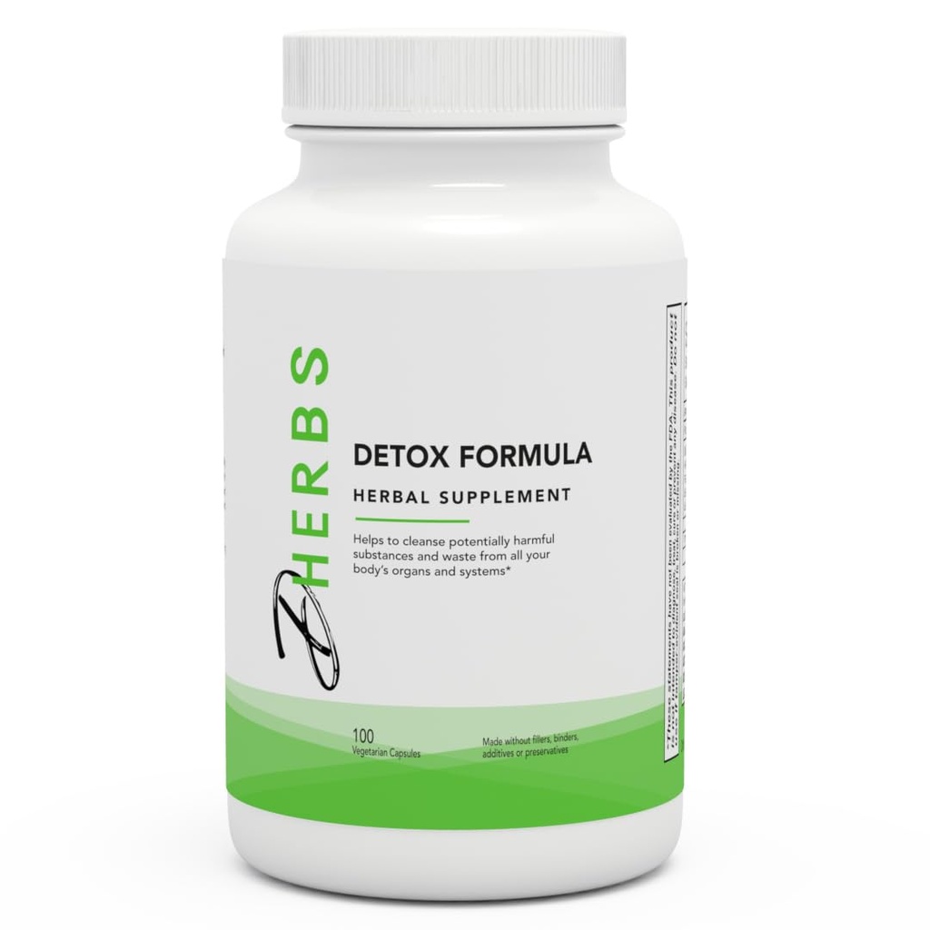 Συμπλήρωμα Φόρμουλας Detox, Βότανο καθαρισμού σώματος με ρίζα δαντελίων (100 κάψουλες)