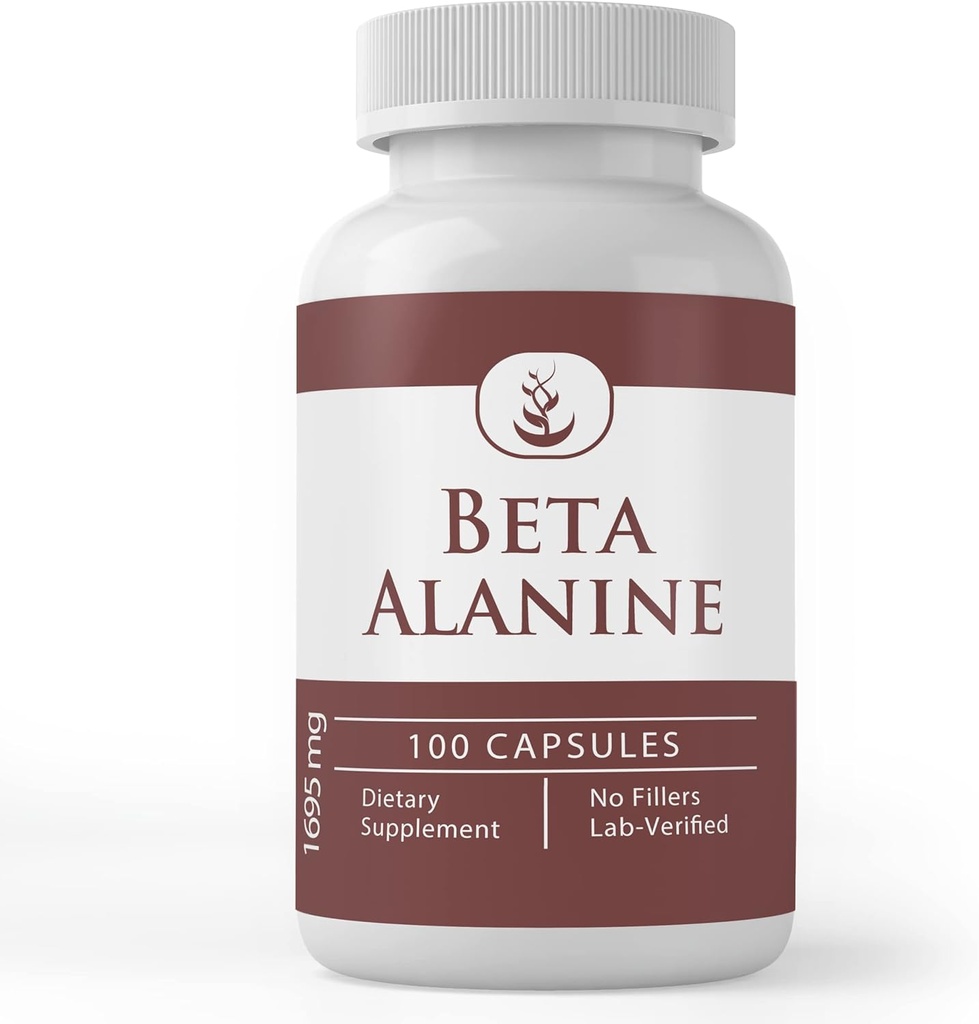 Pure Original Ingredients Beta Alanine, (100 Capsules) Always Pure, No Additives Or Fillers, Lab Verified