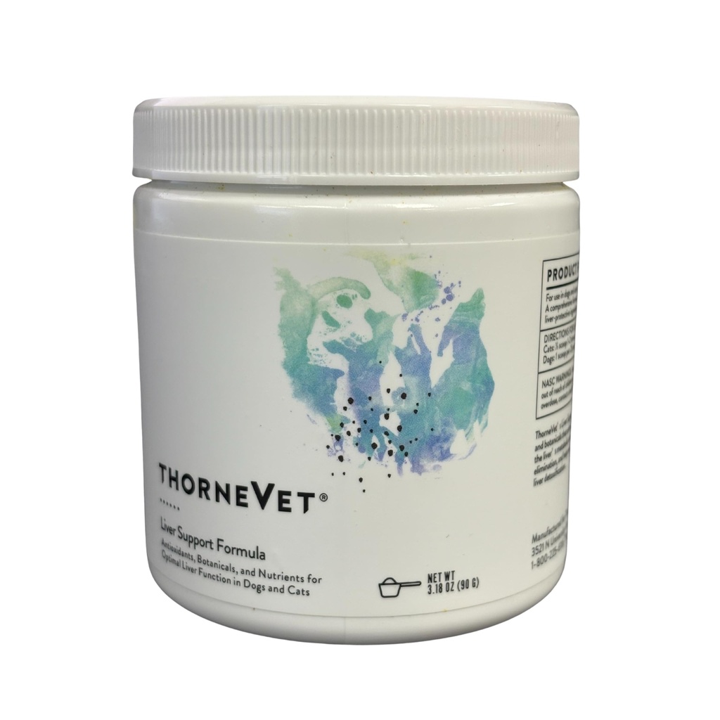 ThorneVET Liver Support Powder – Συκώτι Υποστήριξη για Μικρά Ζώα: Σκύλοι & Γάτες, 90 Scoops