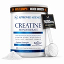 Εγκεκριμένη επιστήμη Creatine Monohydrate σκόνη με BioPerine - Υποστηρίζει Lean μυϊκή ανάπτυξη και ανάκτηση - 60 εξυπηρετήσεις - 5g ανά υπηρεσία - Unflavored - Μη ΓΤΟ, Vegan