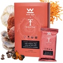 Wise Bar Adaptogen Mushroom Nutrition Bars with Reishi, Lions Mane & Ashwagandha, Organic Vegan & Gluten Free Snacks for Natural Focus, Energy & Immunity Support, Cherry Flavor, 12 Count