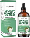 Soursop Multivitamin Liquid Drops Cell Support & Regeneration, Immune Boost,Dietary Fiber and Sleep, Organic Soursop Extract-Sugar Free, Non-GMO, 100% Vegan, Gluten-Free-8 Fl Oz/240 ML