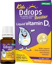 Drops Kids Booster 600IU 100 Drops - Καθημερινή Υγρή Βιταμίνη D για παιδιά. Χωρίς συντηρητικά, χωρίς ζάχαρη, χωρίς ΓΤΟ, με αλλεργία.