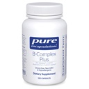Pure Encapsulations B-Complex Plus - B Βιταμίνες συμπλήρωμα για την υποστήριξη της Νευρολογικής Υγείας, Καρδιαγγειακής Υγείας, Ενεργειακά Επίπεδα & Υποστήριξη Νευρικού Συστήματος* - με Βιταμίνη Β12 & Περισσότερα - 120 Κάψουλες