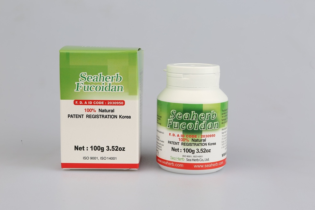 SeaHerb Fucoidan – 100% Natural Brown Seaweed Extract, Low Molecular Weight Marine Supplement, (100g)