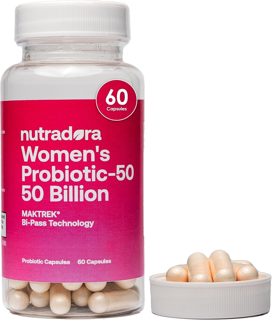 Γυναικεία προβιοτικά για την Digestive Health, 50 δις CFU 16 Strains, Γυναικεία υποστήριξη για την υγεία των ούρων, ισορροπία PH, ούρα και πέψη, 60 κάψουλες