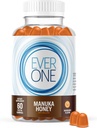 Ever One Manuka Honey New Zealand Gummies - Natural Immune Support Supplement - Vegetarian, Gelatin Free - Delicious Mandarin Flavored Immunity Gummy Vitamins