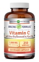 Amazing Formulas Vitamin C with Rose Hips & Citrus Bioflavonoids | 1000 Mg per Serving Supplement | 250 Veggie Capsules | Non-GMO | Gluten-Free | Made in USA