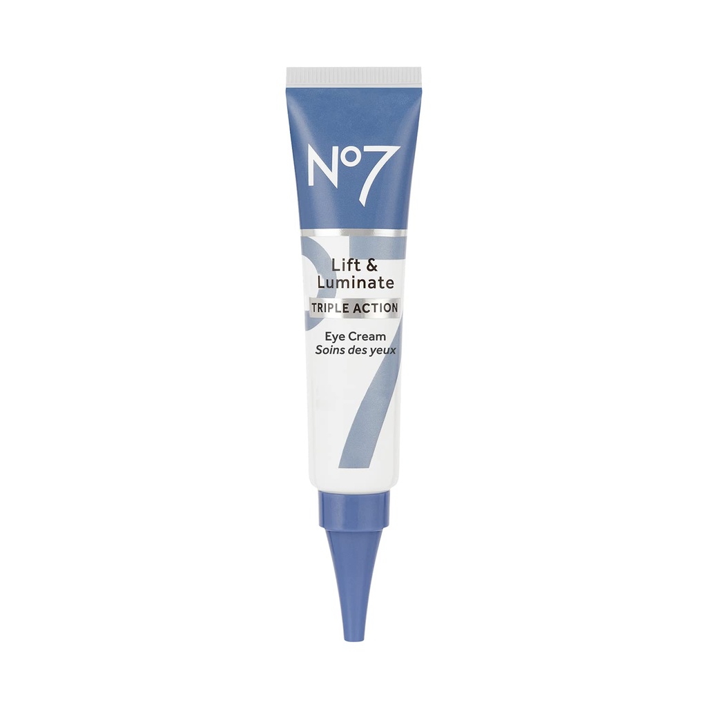 No7 Lift & Luminate Triple Action Under Eye Cream - Σκοτεινοί κύκλοι κάτω από τη θεραπεία ματιών με την τεχνολογία βιταμίνης C & κολλαγόνου Peptide - Βοηθά στη μείωση της ελαφρότητας, τσάντες & την εμφάνιση των ρυτίδων (0.5 Oz)