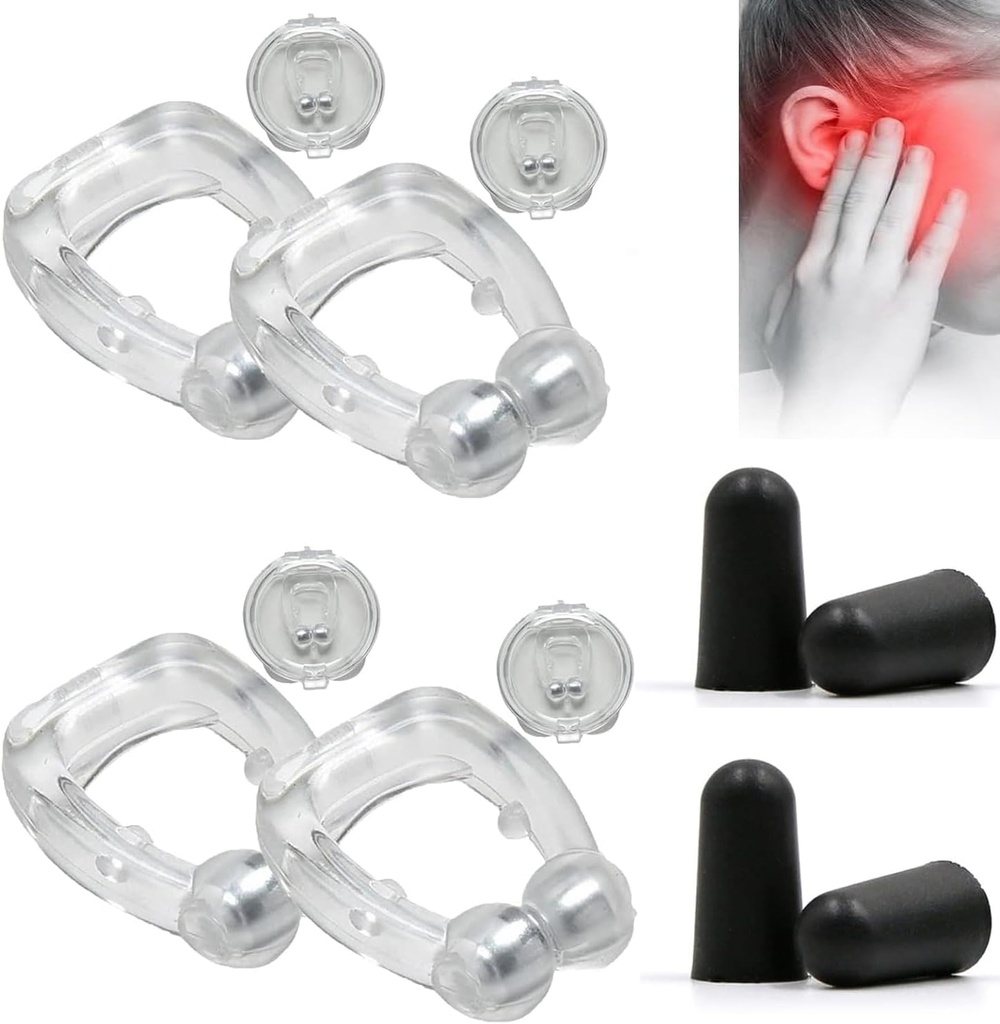 Acupeace Tinnitus Relief Device, Auricalm Tinnitus Relief Device, Tinnitus Relief for Ringing Ears, Tinnitus Ear Cuff Set Stop Ear Ringing (2Pairs)