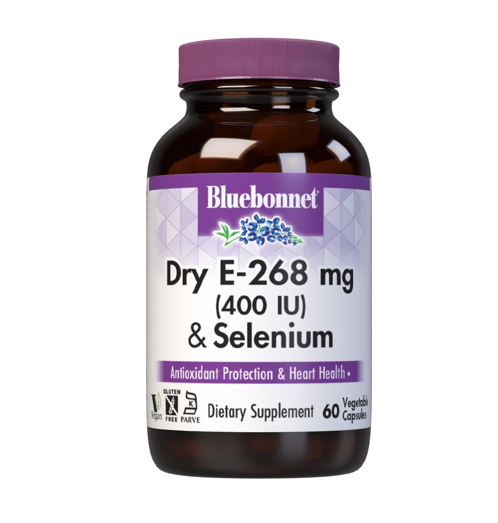 BlueBonnet Dry E-400 IU Plus Κάψουλες σεληνίου, 60 Count