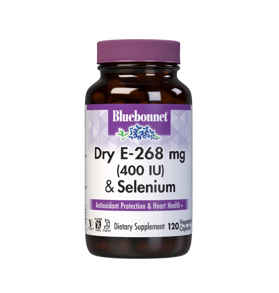BlueBonnet Dry E-400 IU Plus Κάψουλες σεληνίου, 120 Count, White