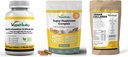 Vegan Vitality Booster Συμπληρώματα Bundle - Vegan multivitamins, Collagen και Super Mushroom Complex. Φόρμουλα υψηλής αντοχής για τη συνολική υγεία για τους χορτοφάγους και τους χορτοφάγους