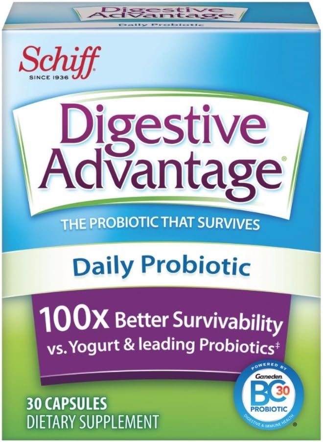 Digestive Advantage Daily Probiotic, 30 Κάψουλες (πακέτο των 3)