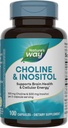 Nature's Way Choline & Inositol, Υποστηρίζει την Εγκεφαλική Υγεία & Κυτταρική Ενέργεια*, 500 mg Choline & 500 mg Ινοσιτόλη ανά 2-καψούλη που σερβίρεται, Χωρίς Γλουτένη, 100 κάψουλες (συσκευασία Μαΐου Vary)