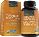Viva Naturals Κουρκουμίνη, 1500 mg, 120 δισκία – με Μαύρο Πιπέρι για Απορρόφηση - για Κοινή Υποστήριξη & Κυτταρική Άμυνα