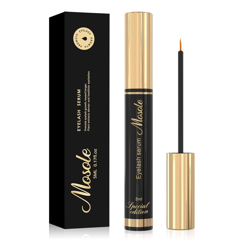 Premium Ορός ανάπτυξης των βλεφαρίδων - 5ml Fuller & Longer Looking Eyelashes Lash Enhanceing Serum for Natural Lashes or Lash Extensions & Brows, Vegan & Cruelty-Free