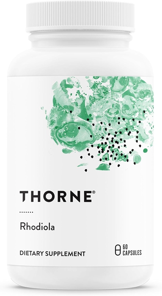 THORNE - Rhodiola - Βοτανικό συμπλήρωμα για την ανακούφιση από το στρες - Ενισχύει τον ύπνο και την ψυχική εστίαση * - 60 κάψουλες