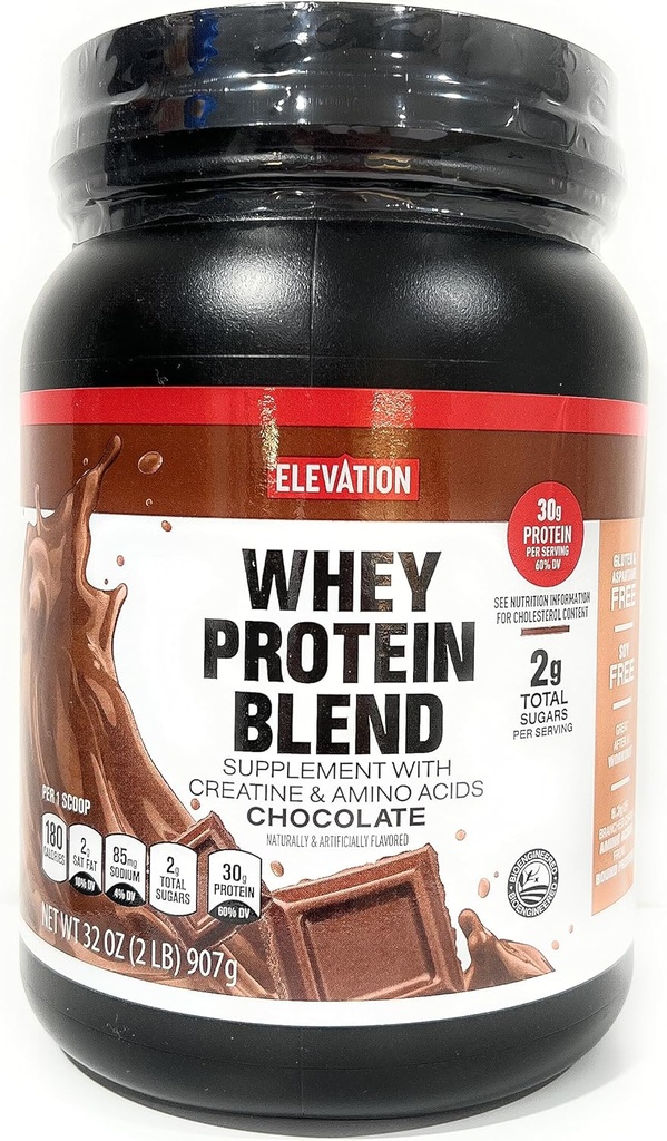 Elevation by Millville Chocolate Protein Powder 32oz, pack of 1